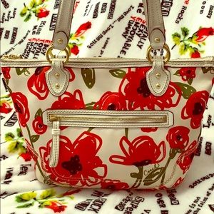 Coach Hallie Poppy Tote